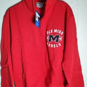 New Champion 1/4 Zip Ole Miss Sweater